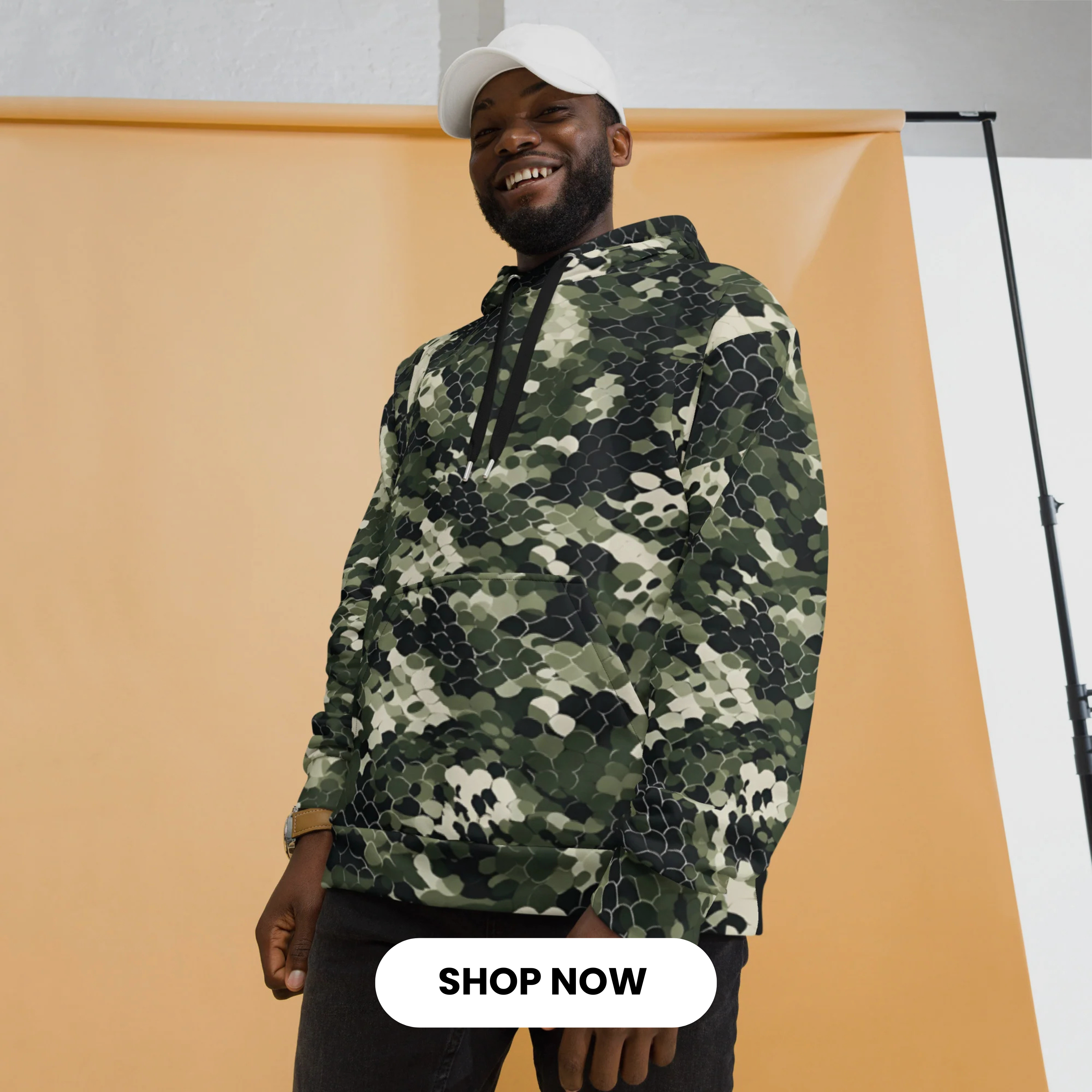Green Camo Hoodies