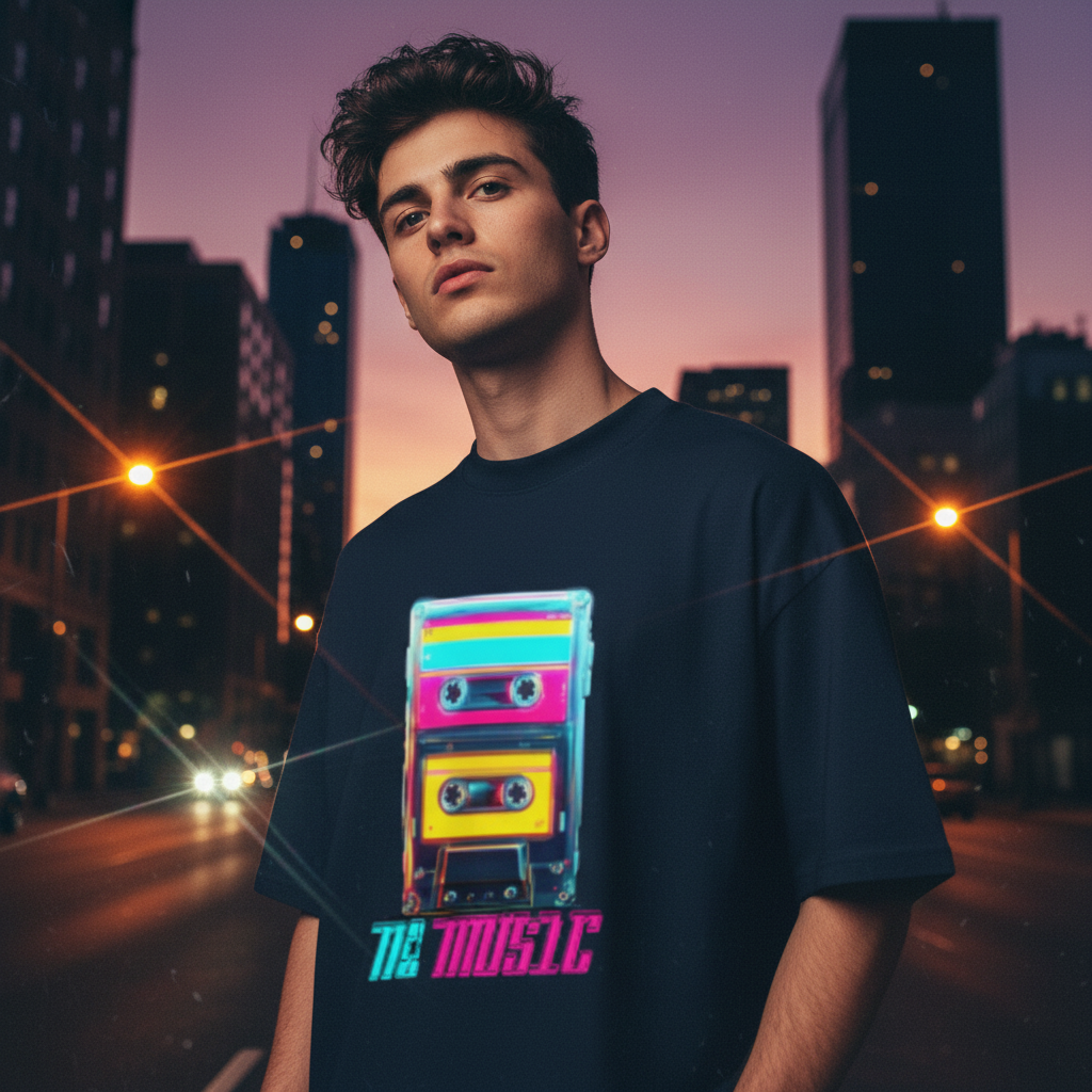 No Music Y2K T-Shirt with Different Model